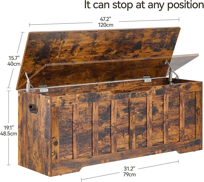47.2"Storage chest extra large, storage trunk - Image 2