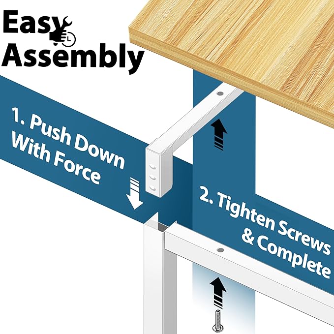 SHW Mission 48-Inch Home Office Computer Desk - Image 6