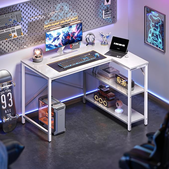 Huuger L Shaped Desk, 39 Inches Computer Desk - Image 6