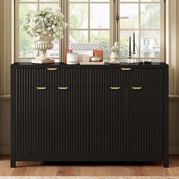 Merax Modern Wave-Pattern Sideboard Cabinet by Merax
