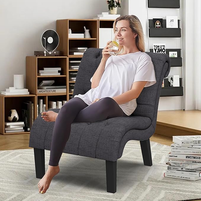Yongqiang Upholstered Accent Chair - Image 8