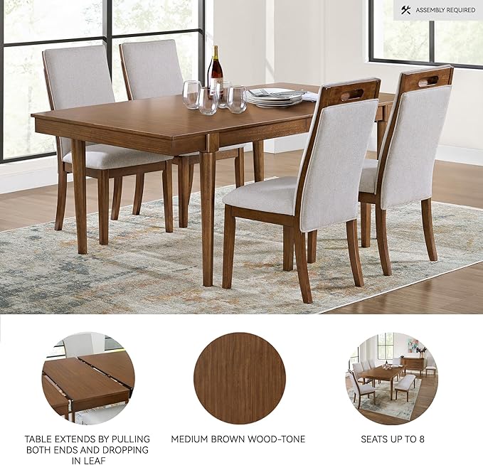Signature Design by Ashley Lyncott Mid-Century Dining Extension Table - Image 4