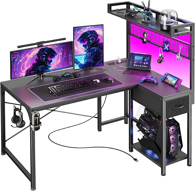 PRAISUN L Shaped Gaming Desk by PRAISUN