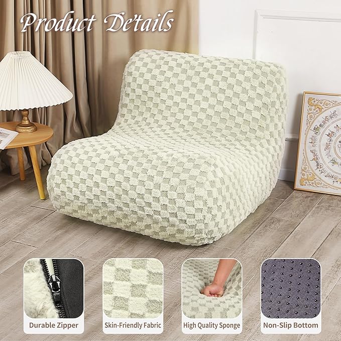 Bean Bag Chairs for Adults, Comfy Floor Sofa - Image 6