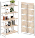 BHG Vintage Multifunctional Folding Bookshelf, No-Assembly Plant Stand Storage by BHG