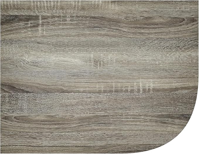 Furinno Pasir 5-Tier Corner Open Shelf Bookcase, French Oak - Image 7