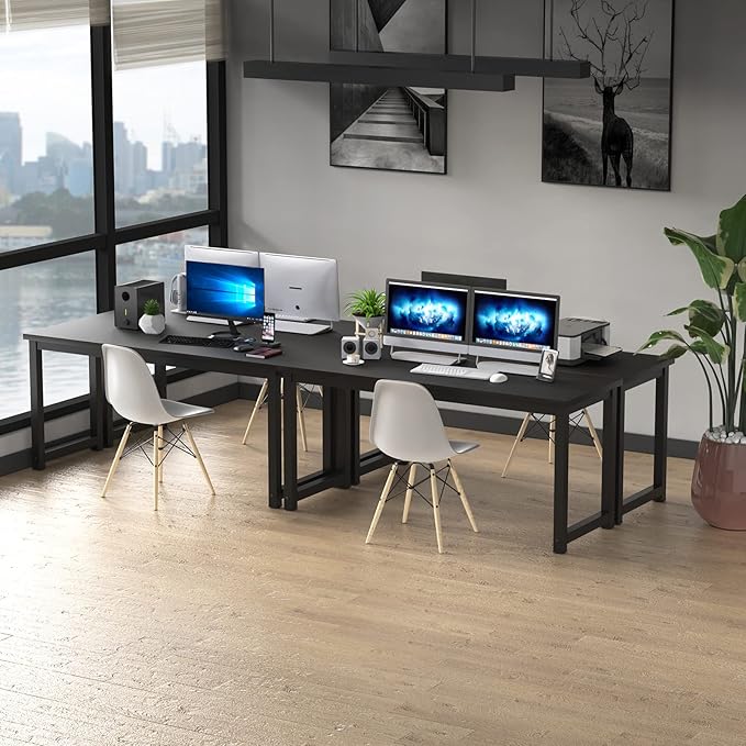 NSdirectModern Computer Desk 63 inch Large Office Desk Writing Study Table - Image 5