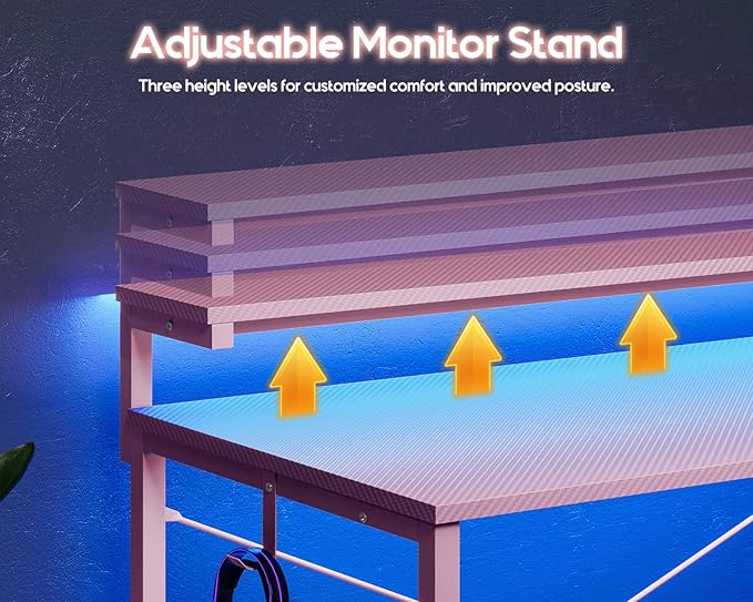 MOTPK 40 Inch Small Gaming Desk - Image 6