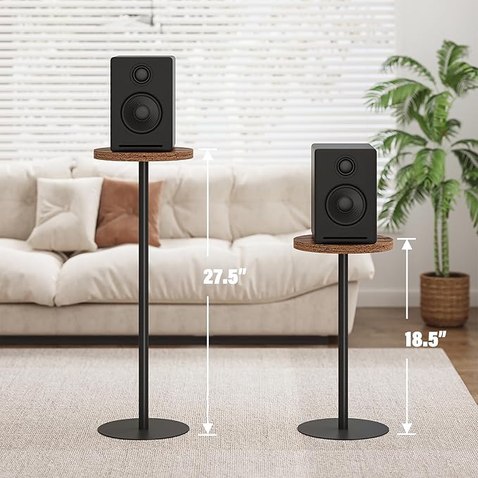 TUTOTAK Tall Round Side Table, Small End Table, Beside Table, Drink Table - Image 3