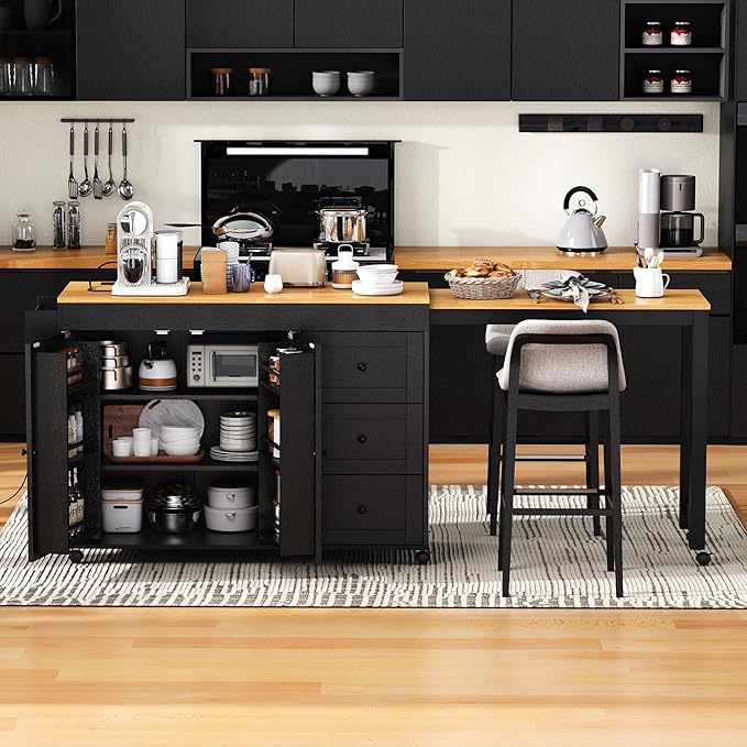 Ball & Cast 74.8" Kitchen Island - Image 3