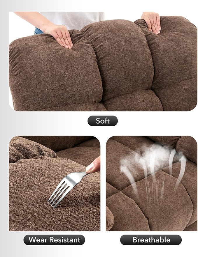 Rocking Recliner Chair, 360° Swivel Rocker Chair - Image 7