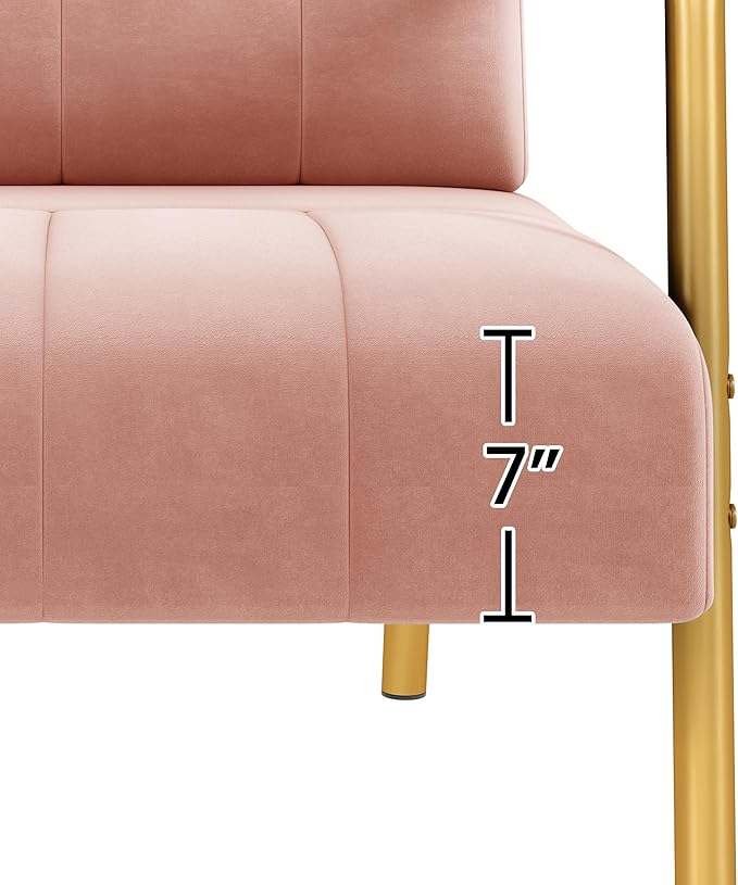 Yaheetech 30" W Modern Sofa Small Sofa Luxurious Velvet Fabric Couch - Image 9