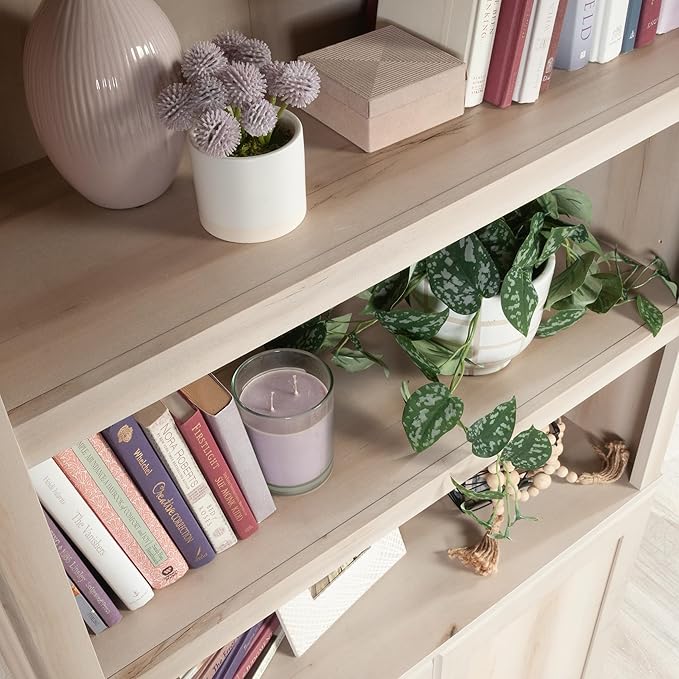 Sauder Miscellaneous Storage Library, Pacific Maple Finish - Image 11