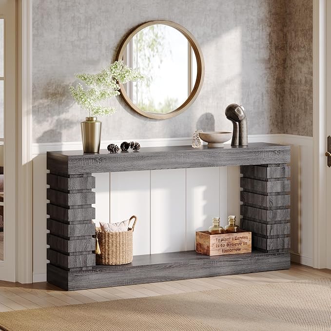 Tribesigns 70.8-Inch Long Console Table, Wood Entryway Table - Image 4