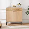 Sideboard Buffet Cabinet with Drawer, Farmhouse Coffee Bar Station Table by MERICONIA