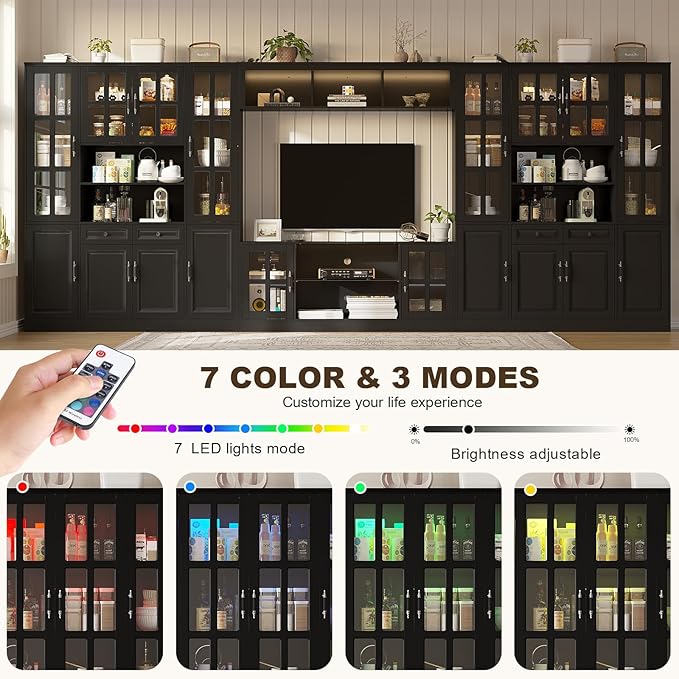 4-Piece Wall Unit TV Stand - Image 3