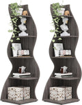 Tribesigns Corner Shelf, Modern 5-Tier Wall Corner Bookshelf, Stylish Corner by Tribesigns