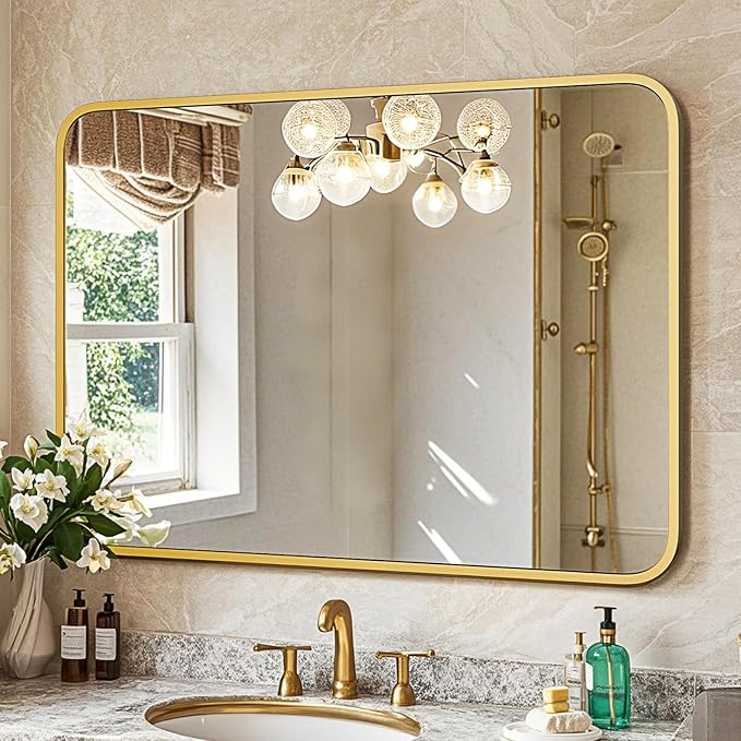 22"×30" Bathroom Mirror for Wall, Modern Bathroom Vanity Mirror - Image 5