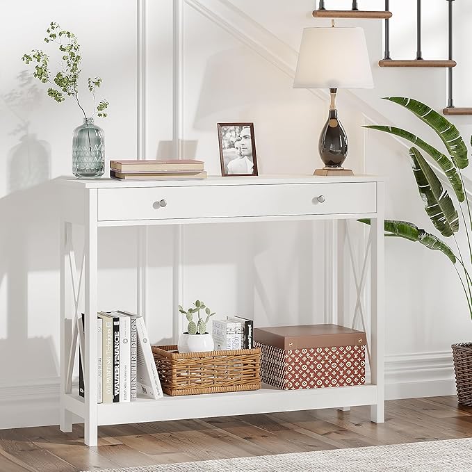 Treocho White Console Table by Treocho