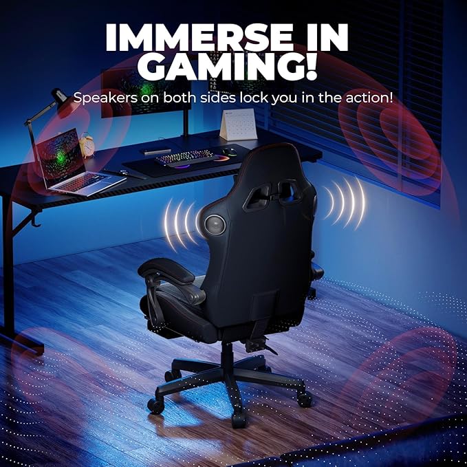 GTPLAYER ACE-PRO Music Gaming Chairs – Built-in Speakers, App Support & - Image 4