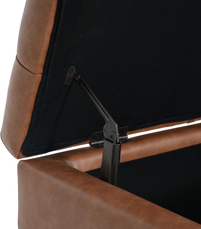 Christopher Knight Home Ottilie PU Leather Storage Ottoman Bench, Wooden - Image 6