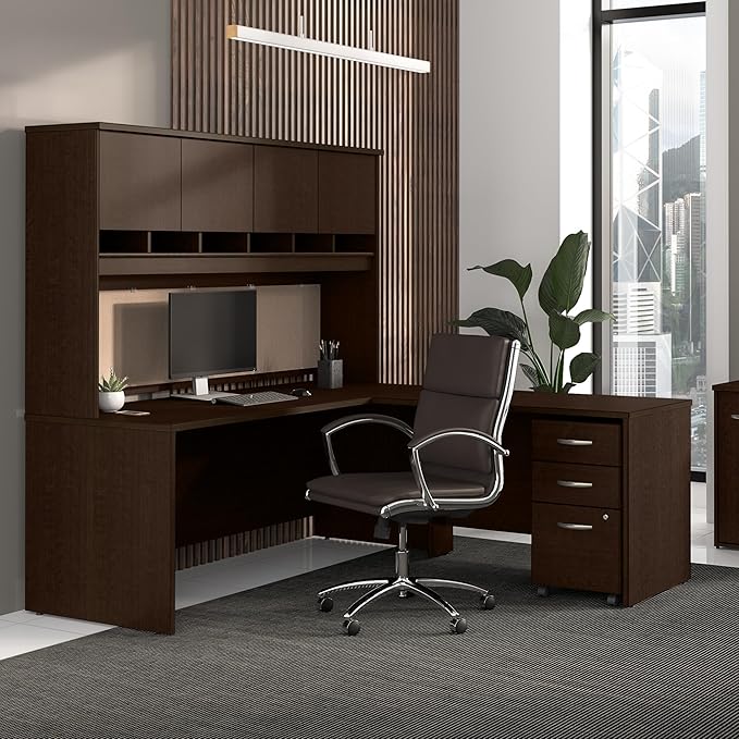 Bush Business Furniture Series C 3 Drawer Mobile File Cabinet in Mocha Cherry - Image 3