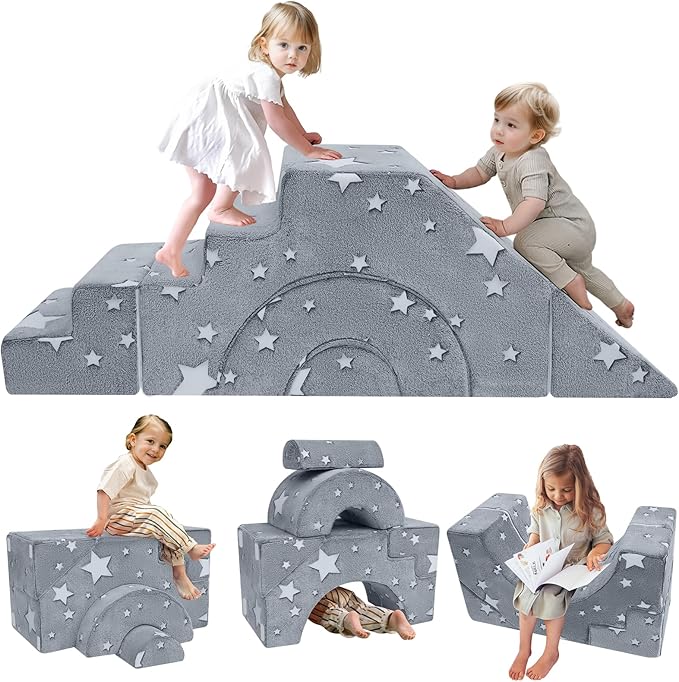 MeMoreCool Foam Climbing Toddler Couch, Modular Kids Sofa by MeMoreCool