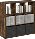Furinno Cubicle Open Back Decorative Cube Storage Organizer, Amber Pine by Furinno-FitsYourSpaceFitsYourBudget