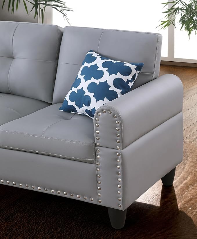 98 Inch L Shaped Sectional Sofa - Image 6