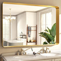 30 x 40 Inch Gold Bathroom Mirror by EASLY