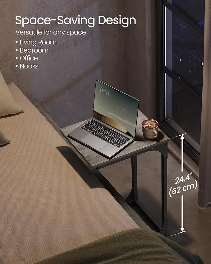VASAGLE C-Shaped End Table, Small Side Table - Image 4
