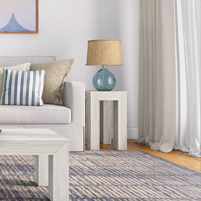 Plank+Beam Modern Rectangular Side Table, Slim Side Table - Image 5