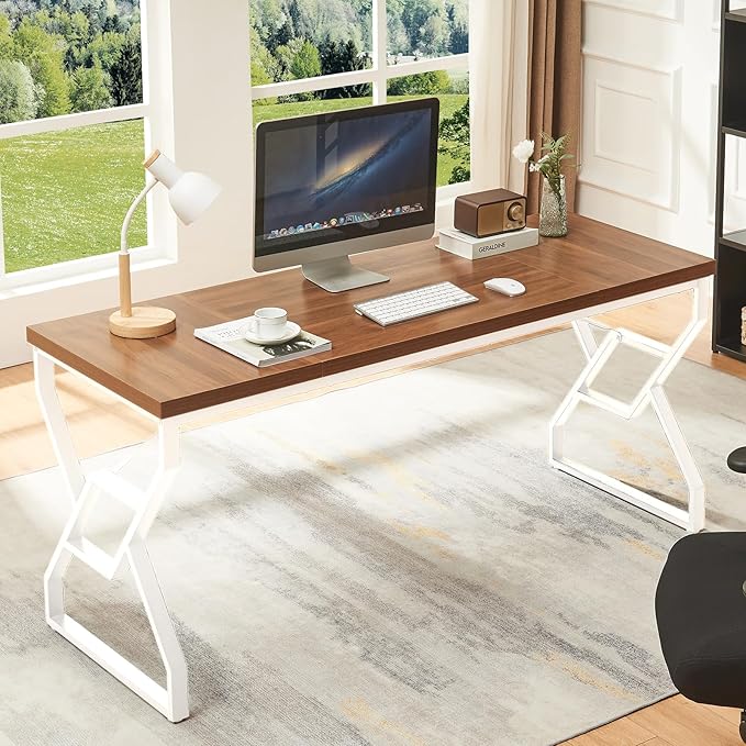 HOMISSUE 63-inch Executive Desk, Large Home Office Desk - Image 3