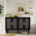 Rattan Cabinet, Mid-Century Modern Buffet Cabinet by ChicFurnit
