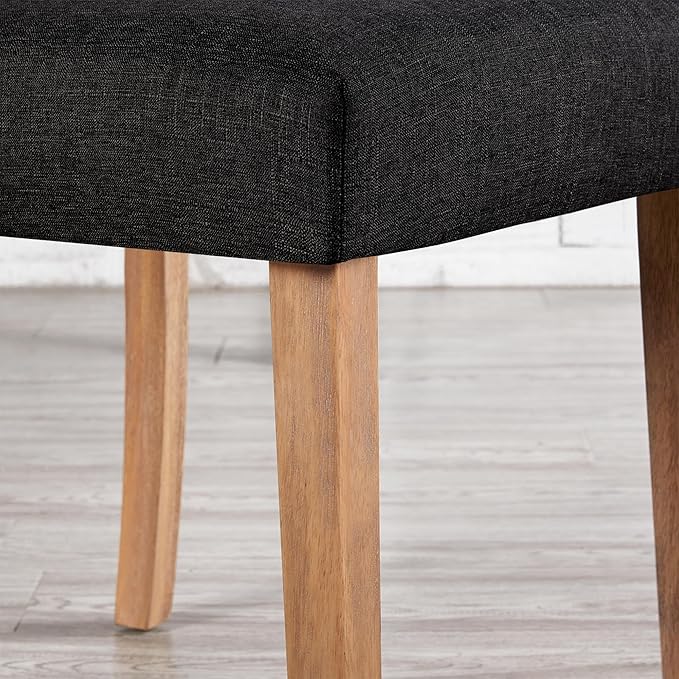 Yaheetech Dining Chairs Set of 6 Fabric Upholstered Dining Room Chairs - Image 9