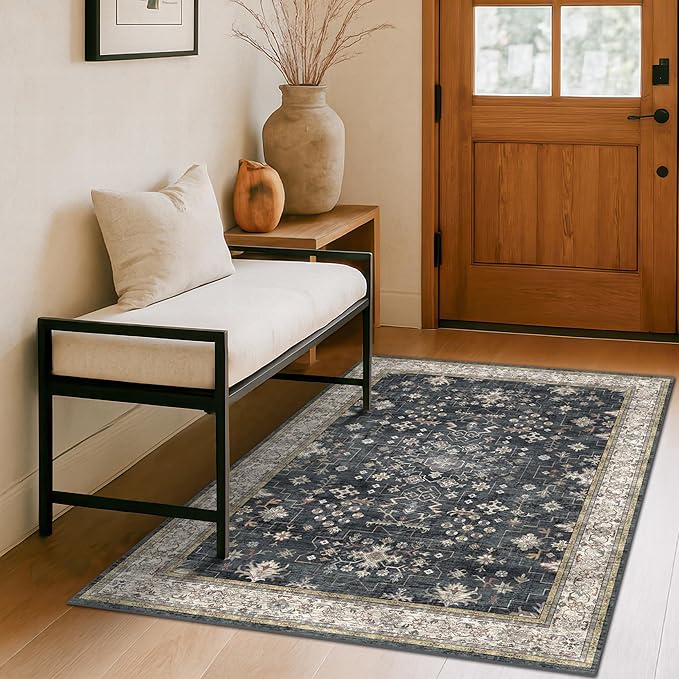 Boho Washable 4x6 Entryway Rug - Image 3
