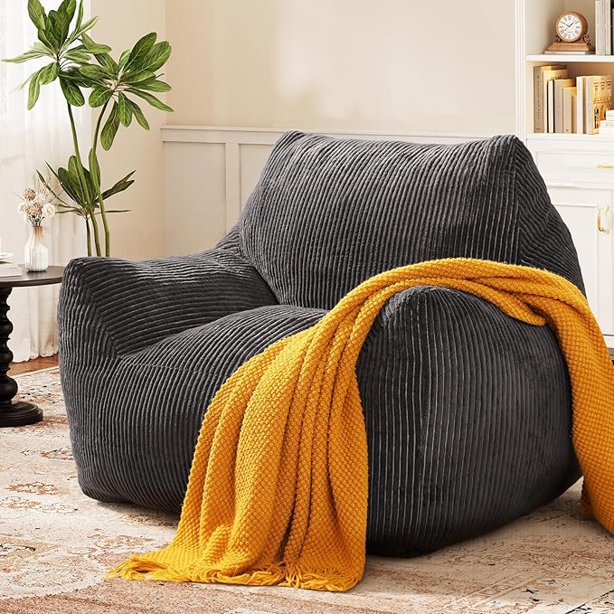 Big Bean Bag Chair for Adults & Kids, Ultra Soft Living Room Bean Bag - Image 9