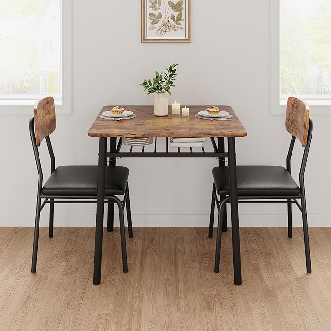 IDEALHOUSE 3-Piece Dining Table Set - Image 2
