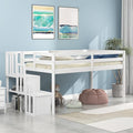HomSof Loft Bed with Stairs and Storage by HomSof