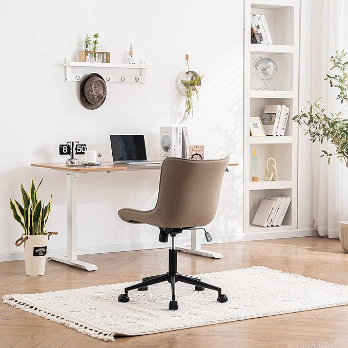 YOUNIKE Khaki Comfy Home Office Desk Chair - Image 9