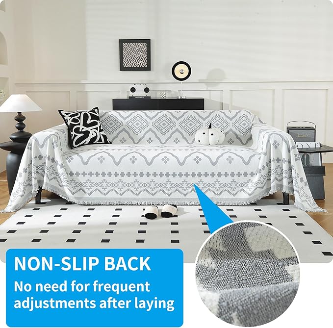 LUFEIJIASHI Boho Couch Covers for Sofa Non Slip Sofa Covers Washable Couch - Image 2