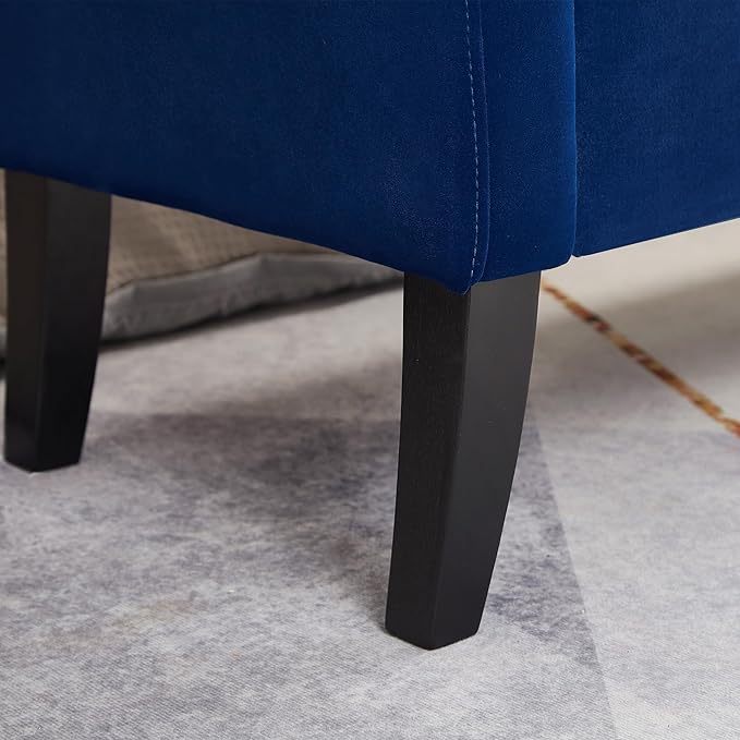 Furniliving Storage Ottoman Bench, Velvet Benches End of Bed Bench - Image 6