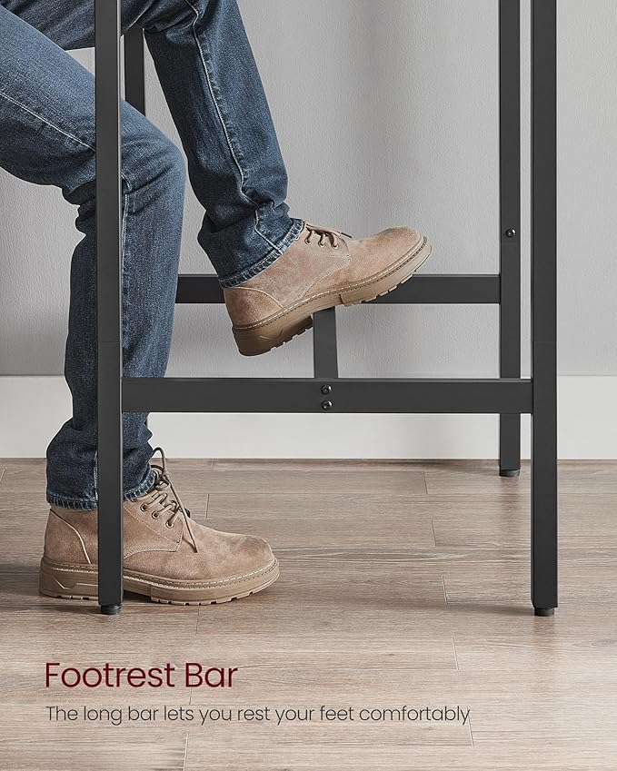 VASAGLE Bar Table, Small Kitchen Dining Table, High Top Pub Table, Height - Image 6