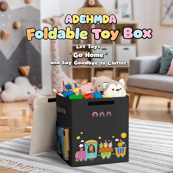 40L Large Toy Storage Box with Lid, Large Toy Box Chest - Image 5
