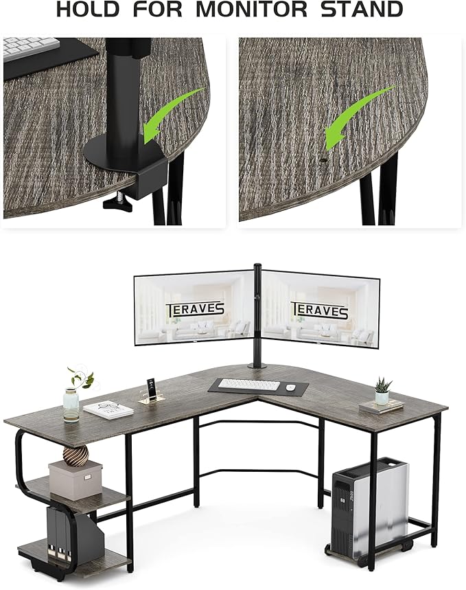 Teraves Reversible L Shaped Desk - Image 4