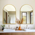FICTOR Bathroom Vanity Mirror for Wall, 2 Pack 24”x36” Arched Metal Framed by FICTOR
