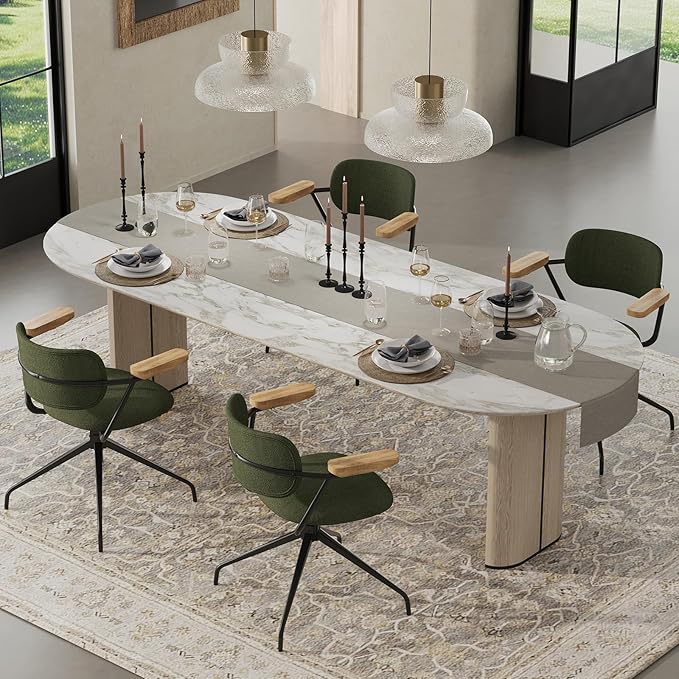 Modern Swivel Dining Chairs Set of 2 - Image 5