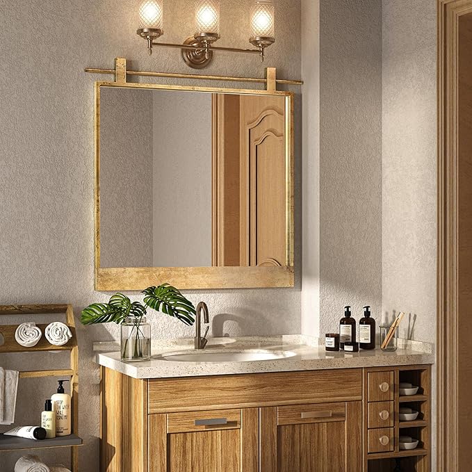 24x24 Inch Square Bathroom Vanity Mirror by MYTHFUL