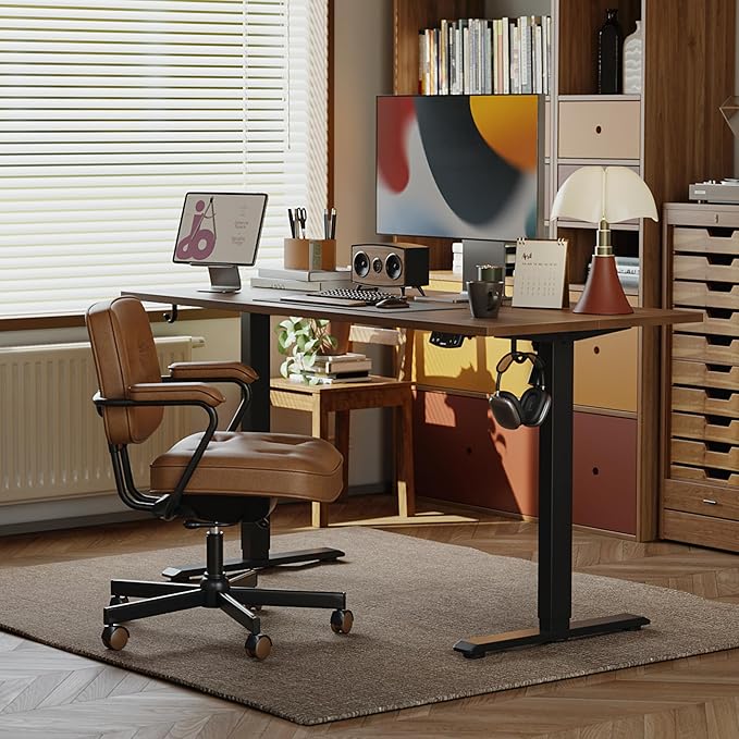 Agilestic Electric Standing Desk, Large 60 x 24 Inches Height Adjustable Desk - Image 4