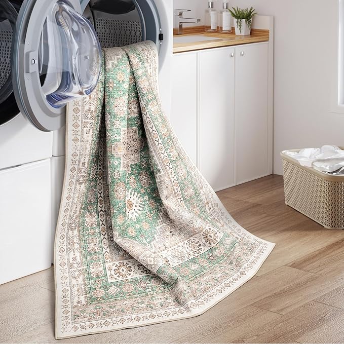 zesthome 9x12 Area Rugs, Stain Resistant Washable Rug, Ultra-Thin Rugs - Image 6